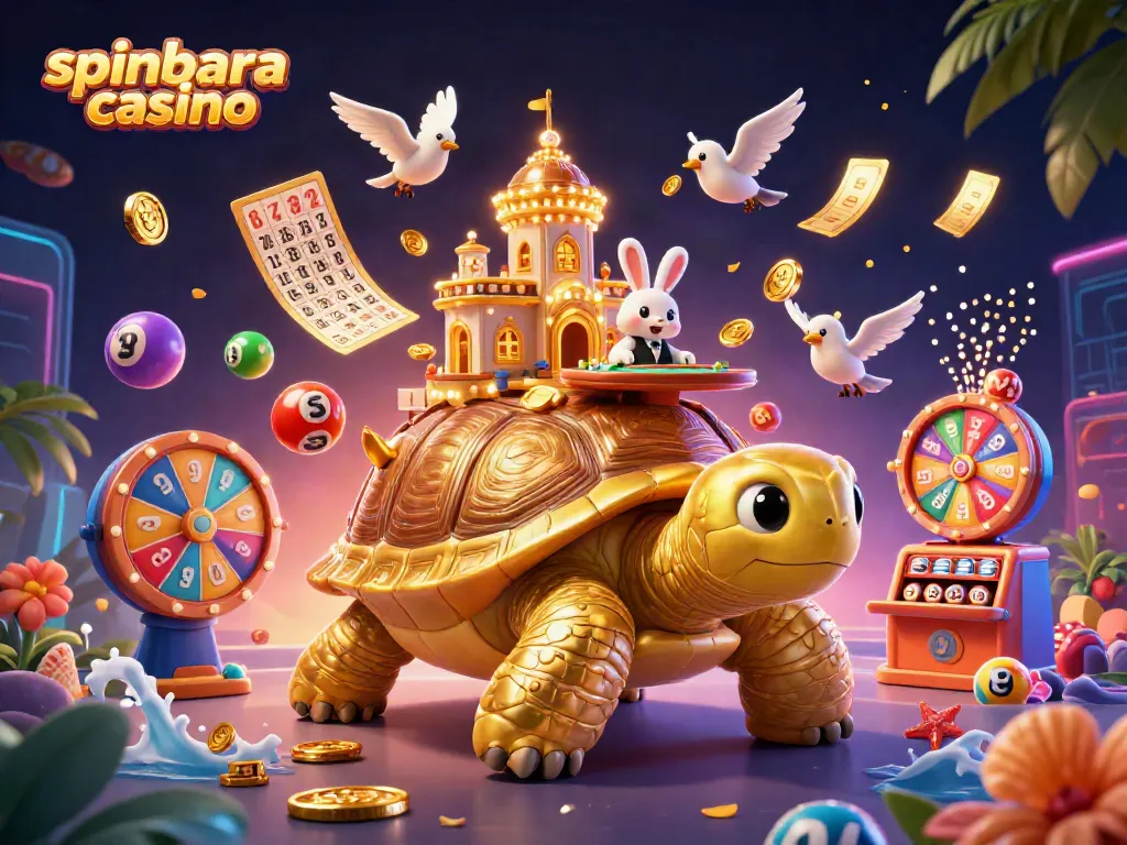 Experience excitement at spinbara casino, featuring stunning visuals of vibrant games and a lively atmosphere.